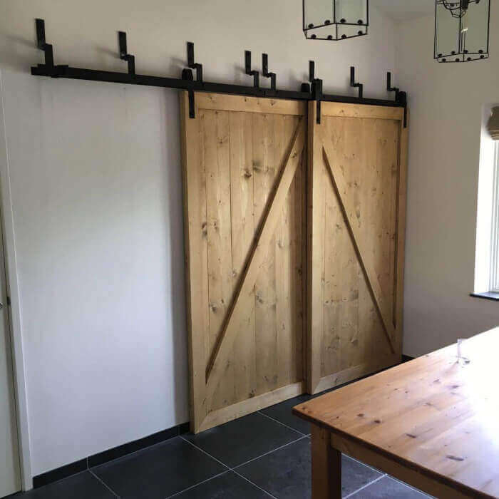 Ophangsysteem Kastenwand (dubbele rail)