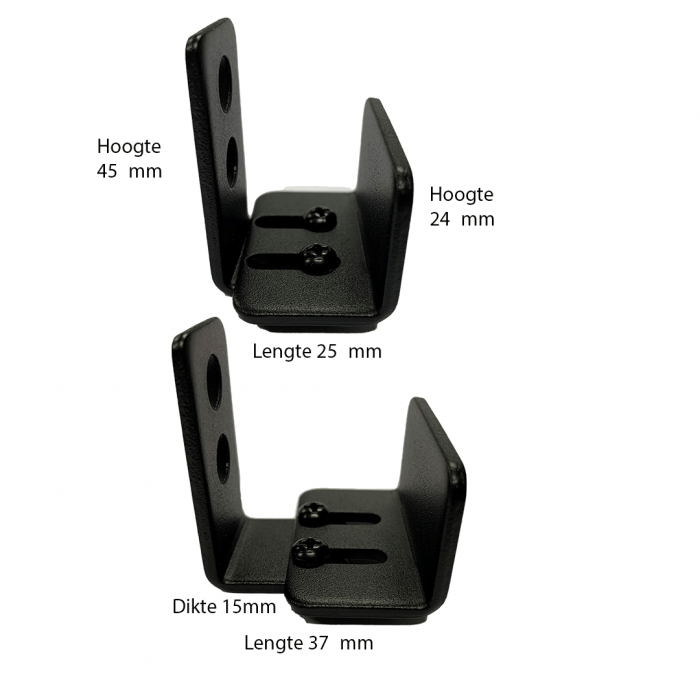 Onzichtbare Schuifdeur muurgeleider staal