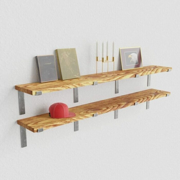 Stalen plankdragers in de kleur zwart