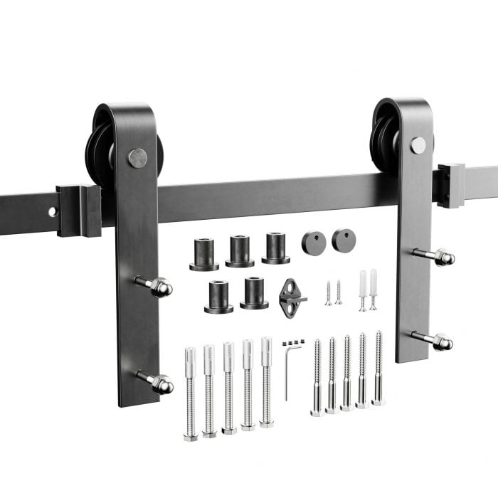 Schuifdeursysteem pakket onbehandeld staal