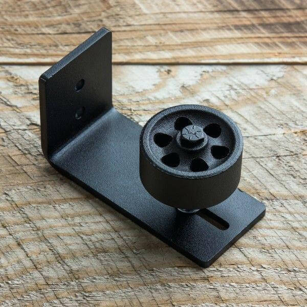 Schuifdeur muurgeleider staal met wiel