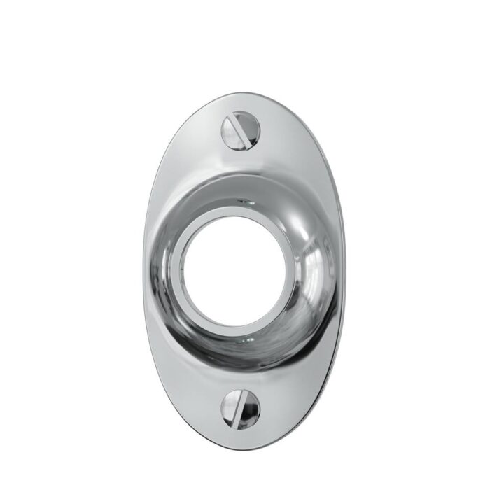 Ovaal Rozet Nikkel Glans Set