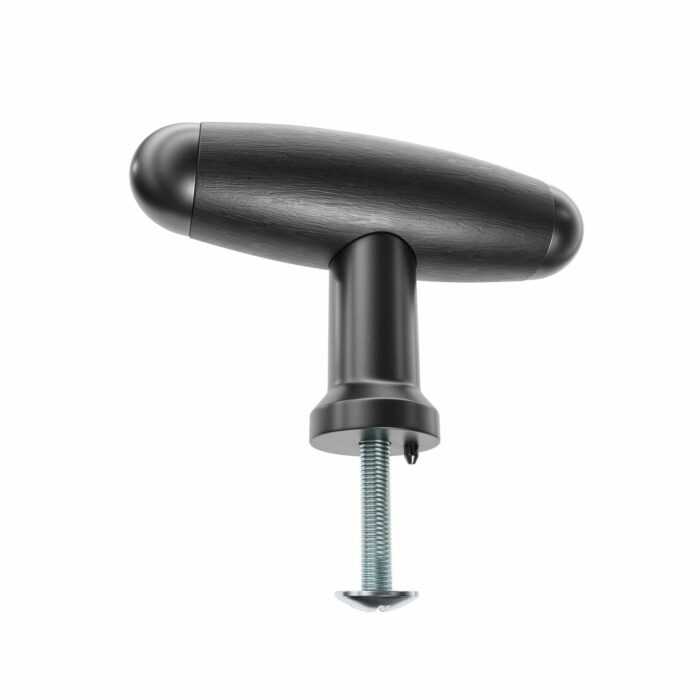 Meubelknop Zwart met Ebbenhout