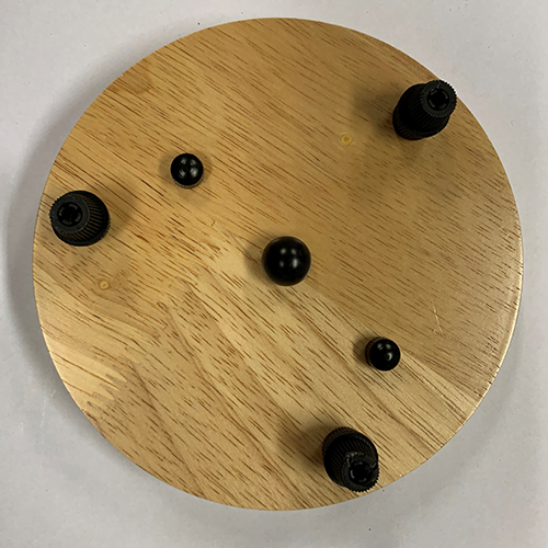 Plafondkap hout 3 aansluitingen