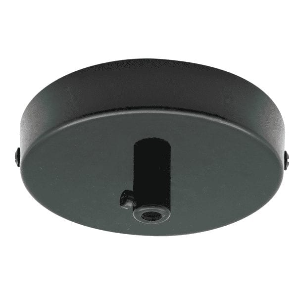 Plafondkap zwart 1 aansluiting