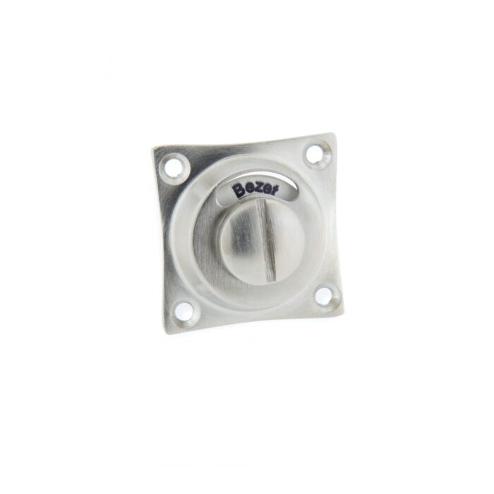 Vrij / Bezet Slot Klein Nikkel Donker