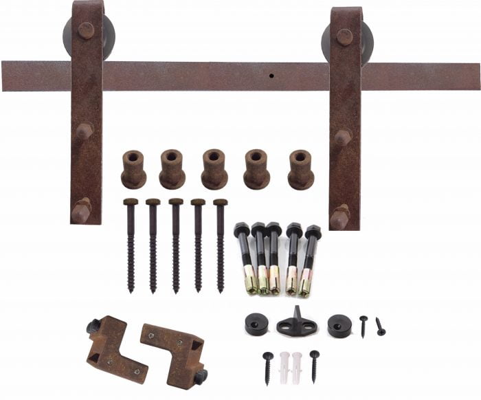 Schuifdeursysteem pakket Weathered Rusty 200cm