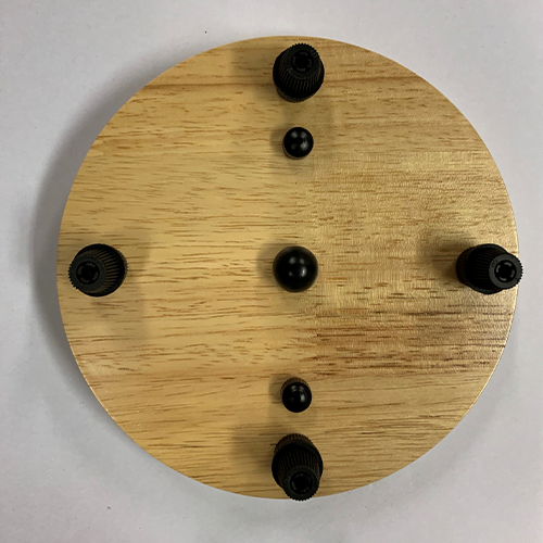 Plafondkap hout 4 aansluitingen