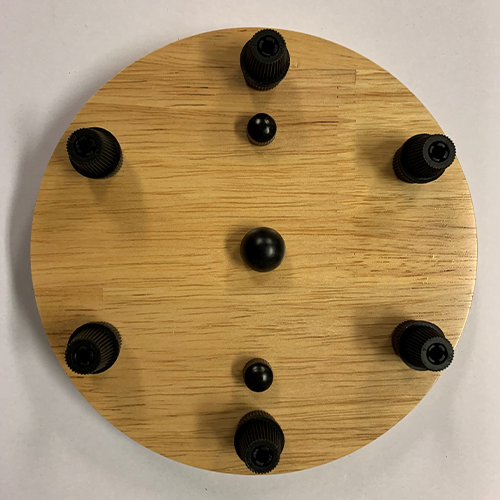 Plafondkap hout 6 aansluitingen