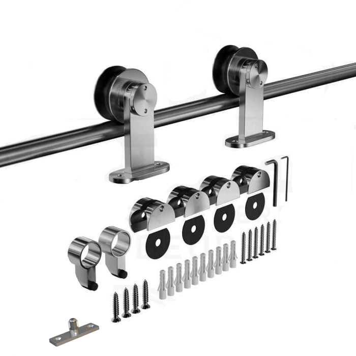 Schuifdeurbeslag pakket RVS 200cm