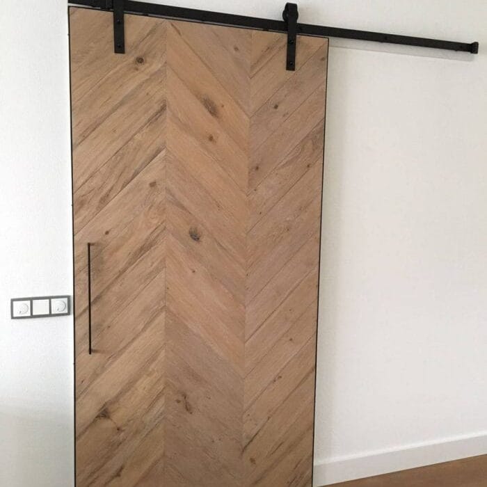 Maatwerk Schuifdeur Visgraat / Hongaarse Punt dubbelzijdig