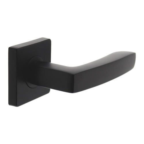 Intersteel deurklink Minos op vierkant rozet mat zwart