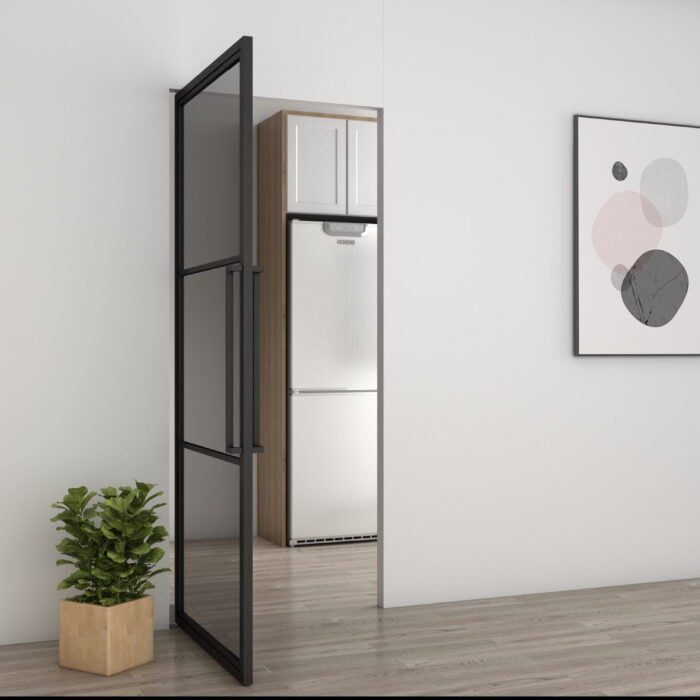 Stalen taatsdeur Smartline 3-vaks rookglas 211,5x83