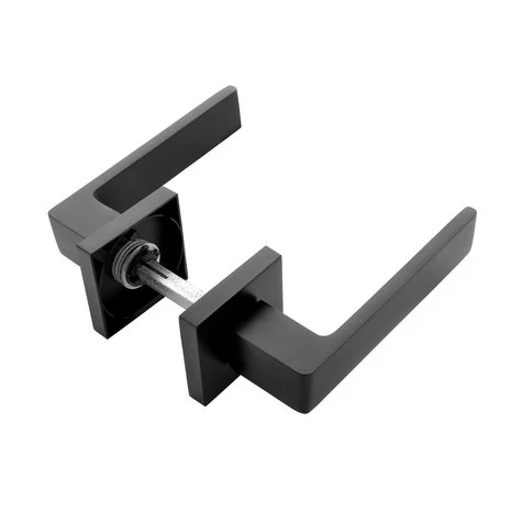 Deurklink Nova21 Geveerde in mat zwart