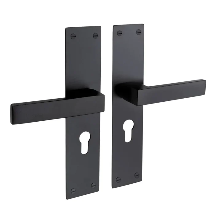 Nova met schild in zwart en cilindergat 55 mm