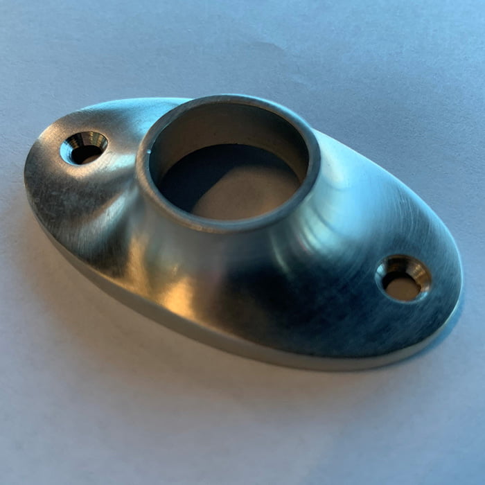 Ovaal Rozet Nikkel Mat Set