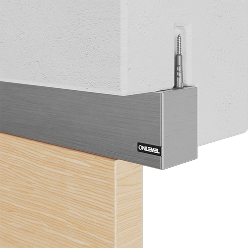 Infinity Slide 69kg plafondmontage voor houten schuifdeur inclusief softclose 200cm aluminium natuur geanodiseerd 31.2211.620.11