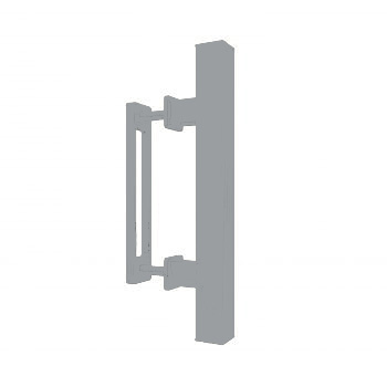 Moderne handgreep Colorline venster grijs
