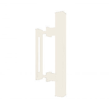 Moderne handgreep Colorline zuiver wit