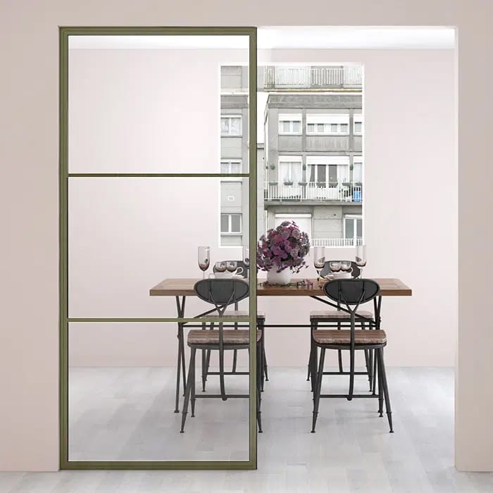 Maatwerk stalen paneel Colorline olijf grijs