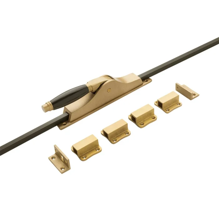 Espagnolet in messing getrommeld