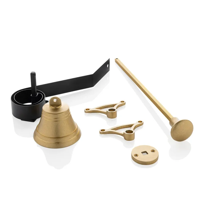 Klassieke Trekbel uitgevoerd in messing getrommeld