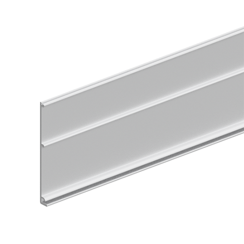 INFINITYSLIDE 69kg afdekkap achterzijde voor lopende rail (plafond), glas/hout L=2mtr, aluminium natuur geanodiseerd